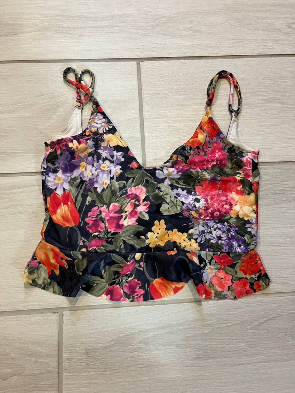 Kortni Jeanne Ruffle Swim Tank